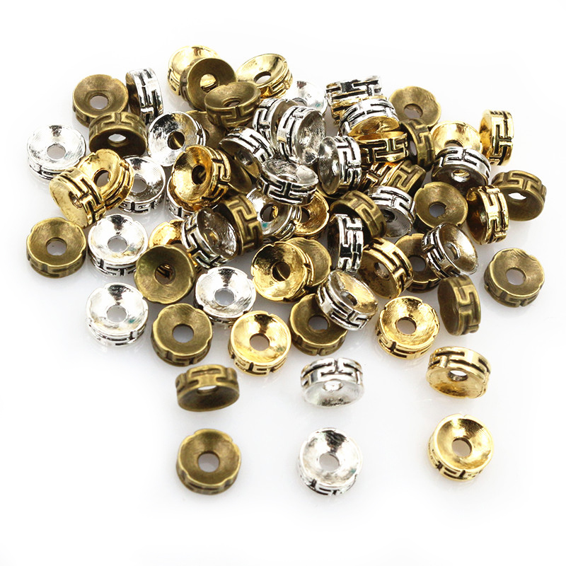 Eyepin Ball End - 50pcs 7.5x3mm Spacer Beads Bronze Gold