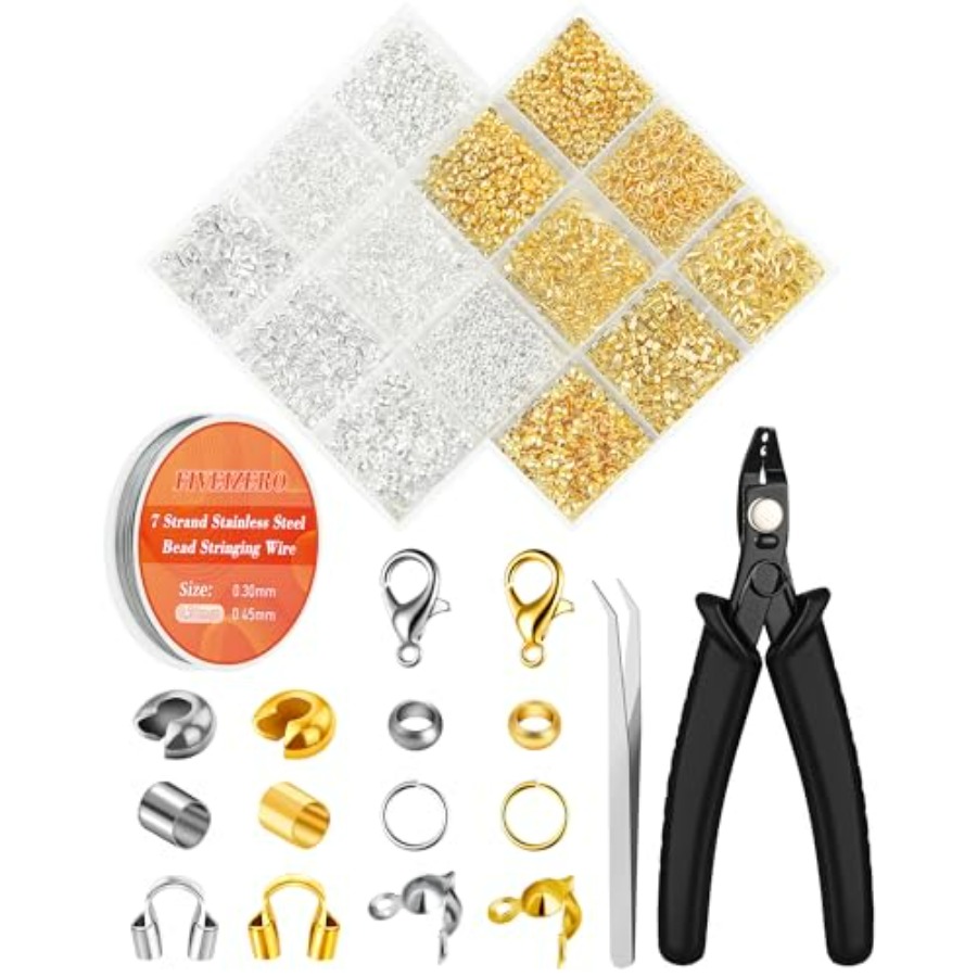 Jewelry Making Organizer Box - 1950 Pcs Jewelry Making Cord End