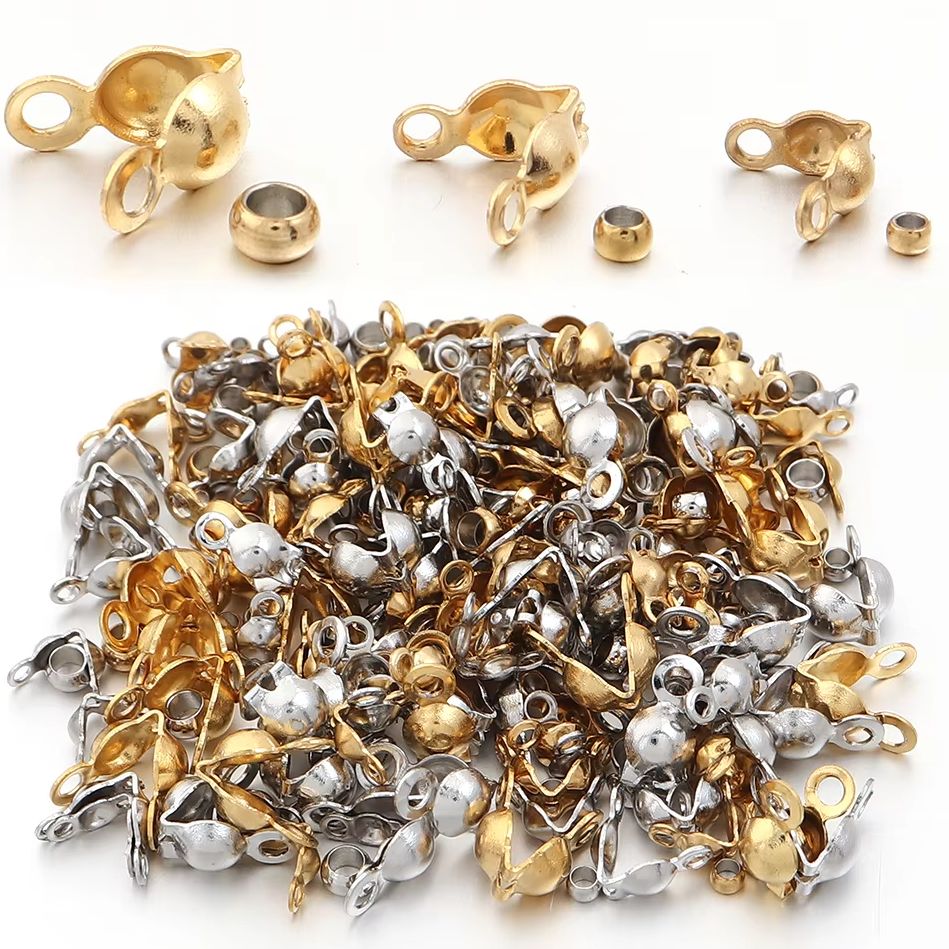 Jewelry Making Tutorials - 40-200pcs Stainless Steel Connector Clasp Crimp