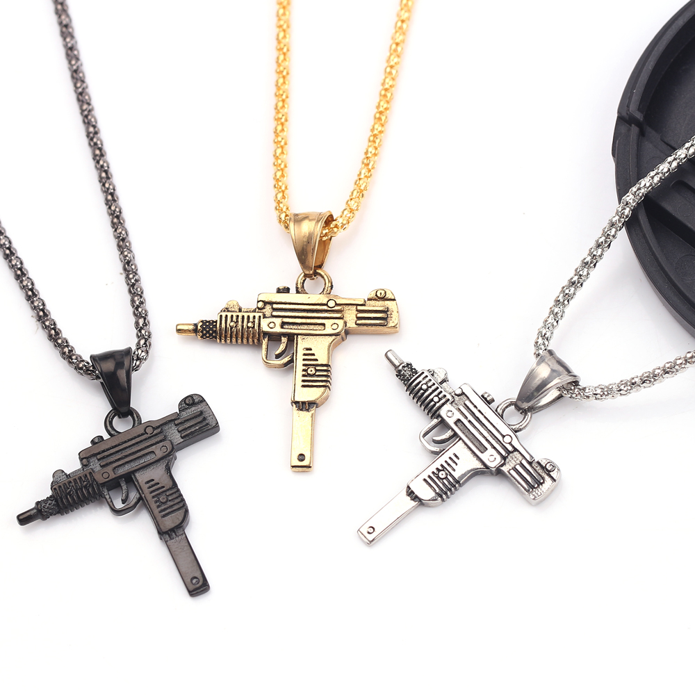Punk Uzi Pistol Machine Gun Ne - Jewelry Making Workshops 评论和价格
