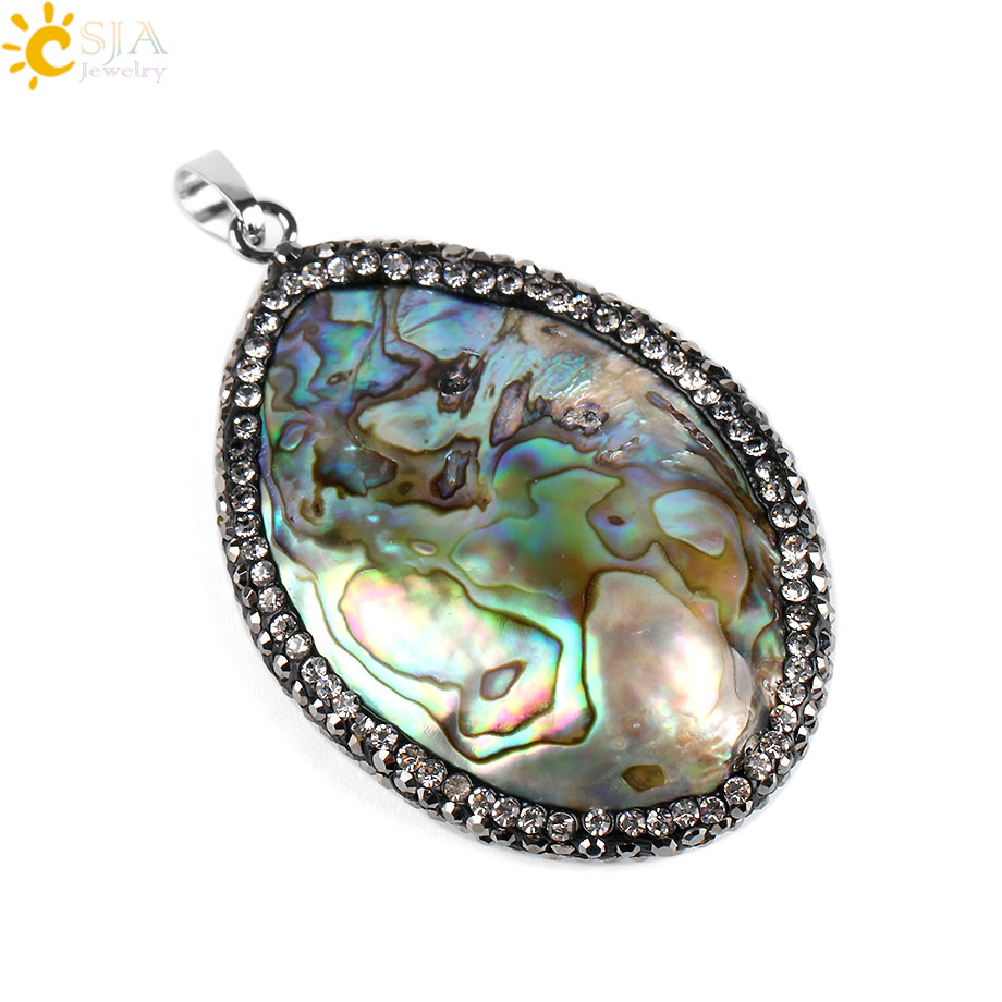 CSJA New Zealand Natural Abalo - Jewelry Making New Zealand 评论和价格
