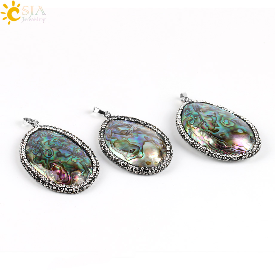 CSJA New Zealand Natural Abalo - Jewelry Making New Zealand 评论和价格