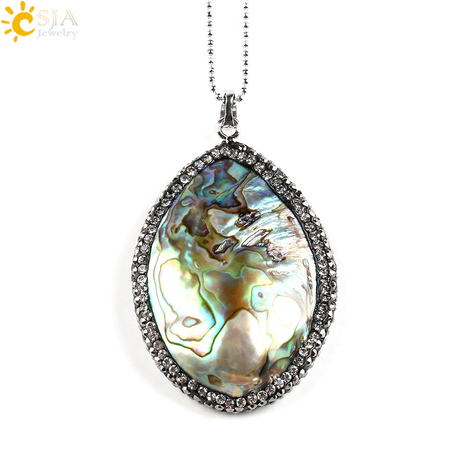 CSJA New Zealand Natural Abalo - Jewelry Making New Zealand 评论和价格