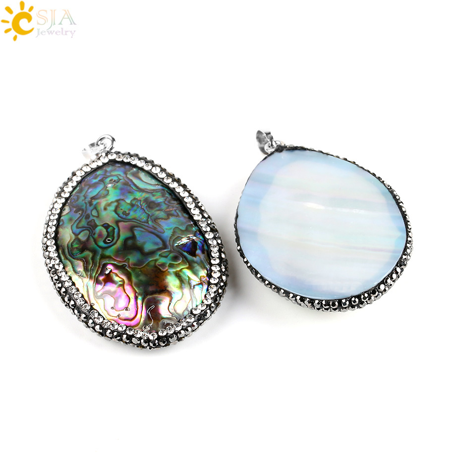 CSJA New Zealand Natural Abalo - Jewelry Making New Zealand 评论和价格