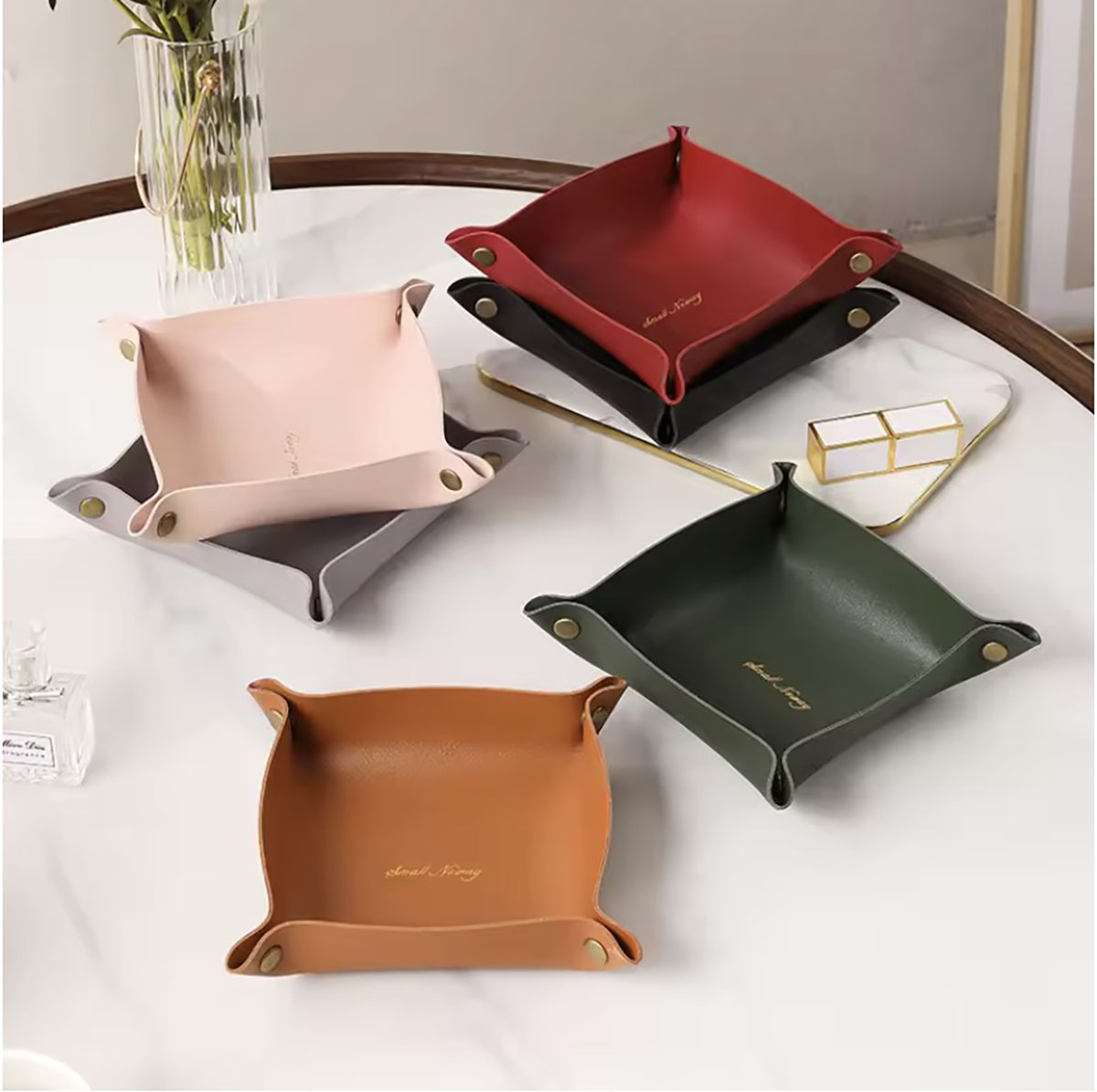 Nordic Style Leather Storage T - Jewelry Making Organizer Box 评论和价格