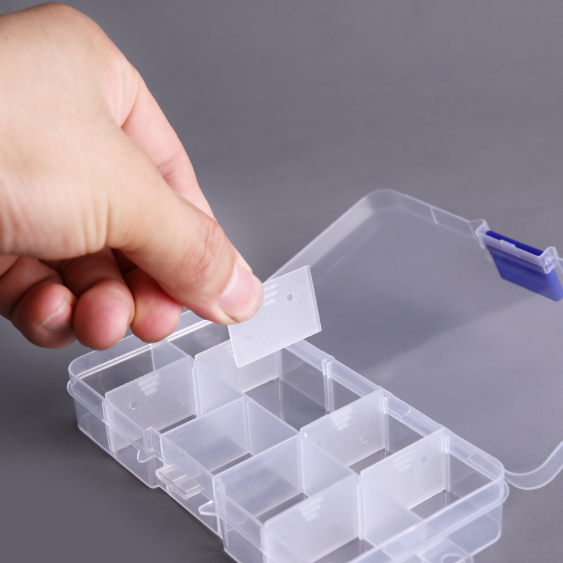 10 Grids Nails Art organizer b - Jewelry Making Organizer Box 评论和价格