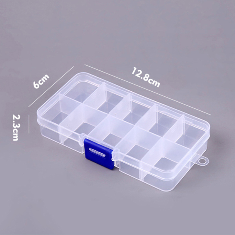10 Grids Nails Art organizer b - Jewelry Making Organizer Box 评论和价格