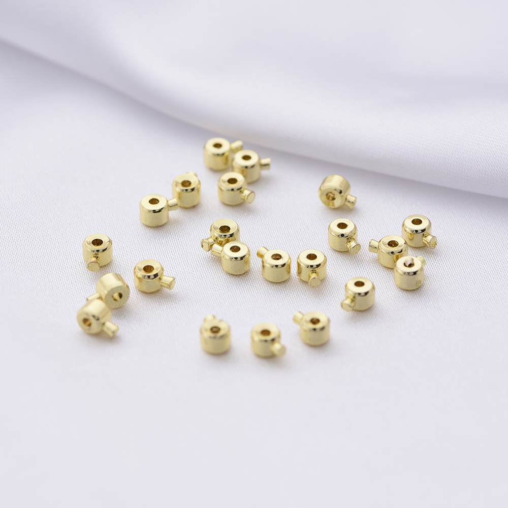 14K Gold Plated  Ball End Cap  - Eyepin Ball End 评论和价格