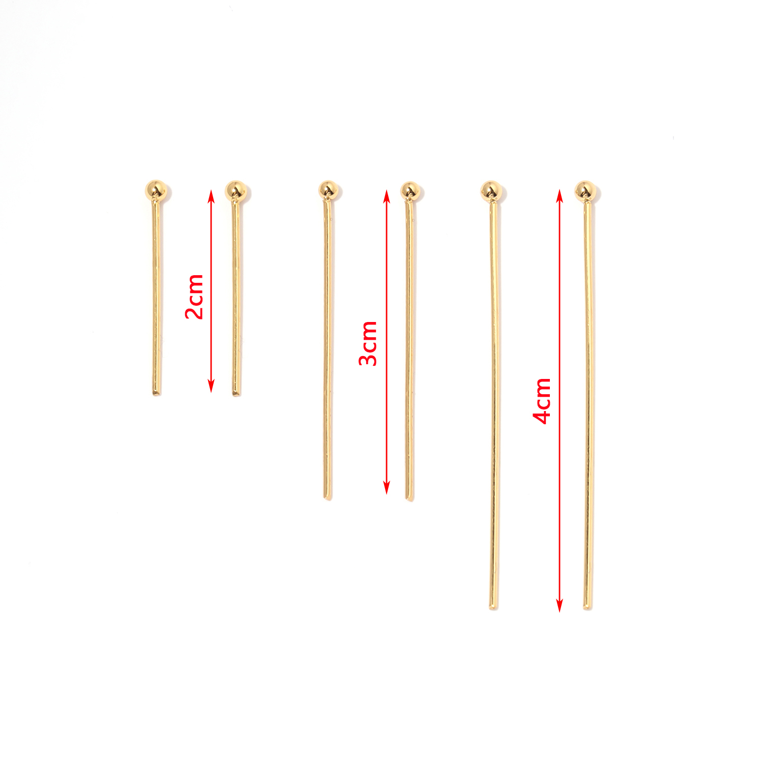 50pc Stainless Steel Metal Cha - Eyepin Ball End 评论和价格