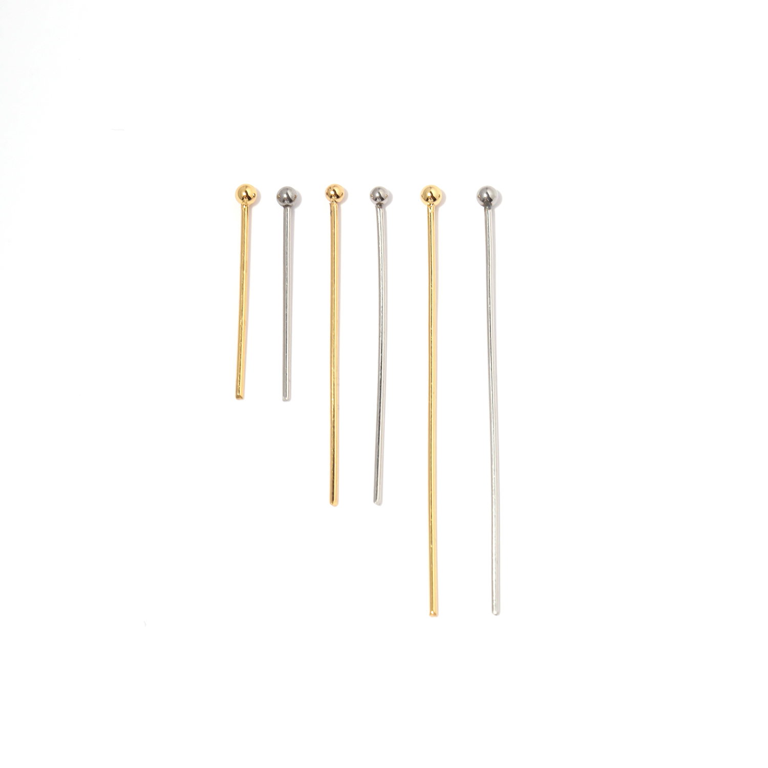 50pc Stainless Steel Metal Cha - Eyepin Ball End 评论和价格