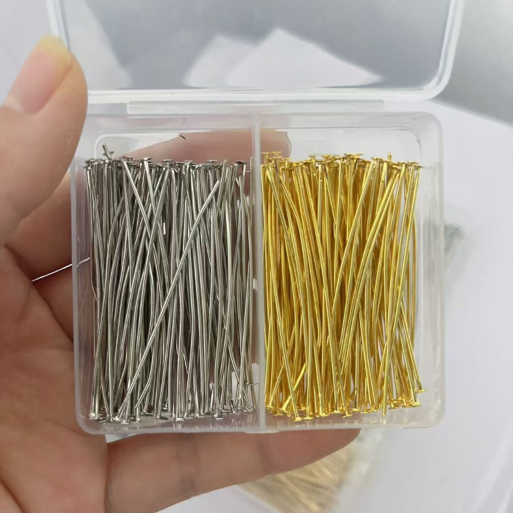 200pcs 30/40/50mm Iron-headed  - Jewelry Making Organizer Box 评论和价格