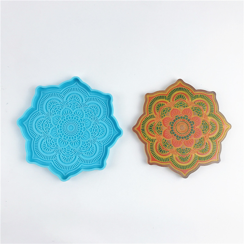 Mandala Coaster Silicone Mold  - Jewelry Making Techniques 评论和价格
