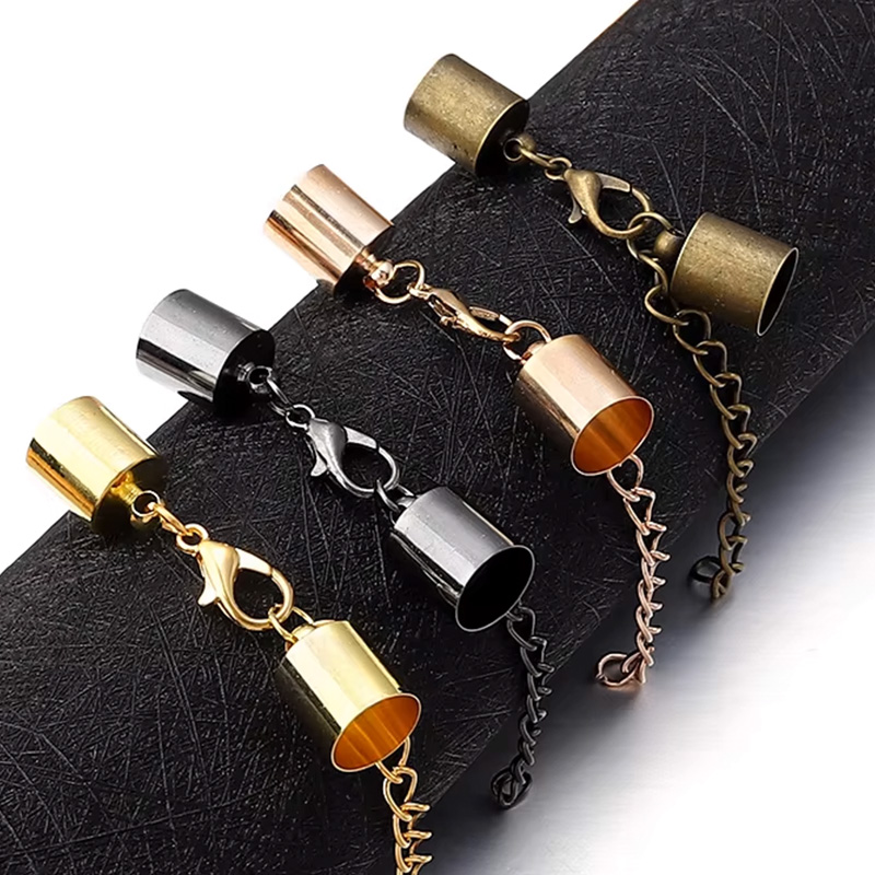 10Sets Leather Cord End Caps W - Jewelry Making Chain 评论和价格