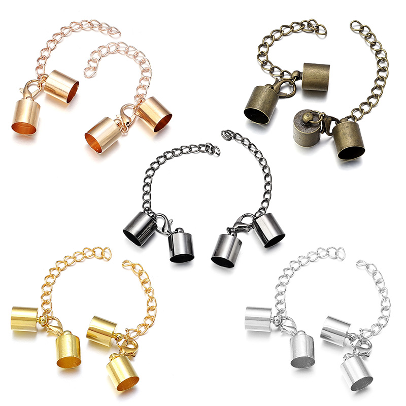 10Sets Leather Cord End Caps W - Jewelry Making Chain 评论和价格