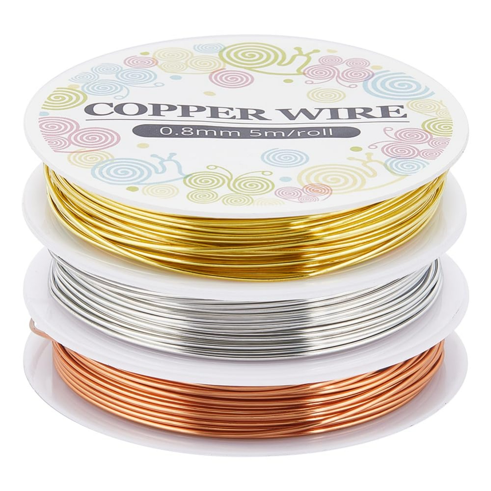 12.8M Copper Jewelry Wire 0.8m - Jewelry Making Tutorials 评论和价格
