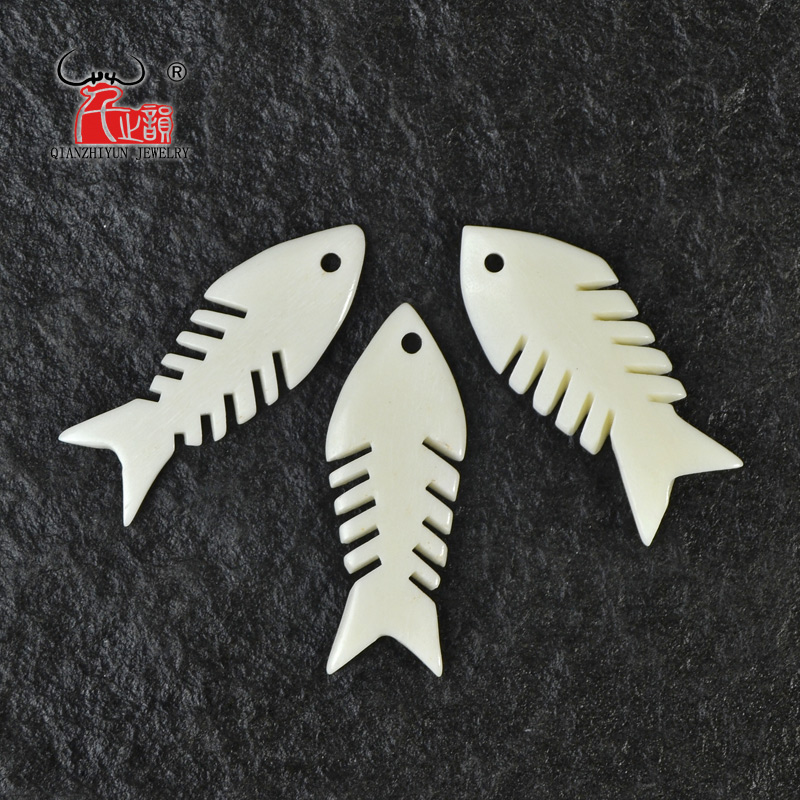 3PCS Handmade Carved Yak Bone  - Jewelry Making New Zealand 评论和价格