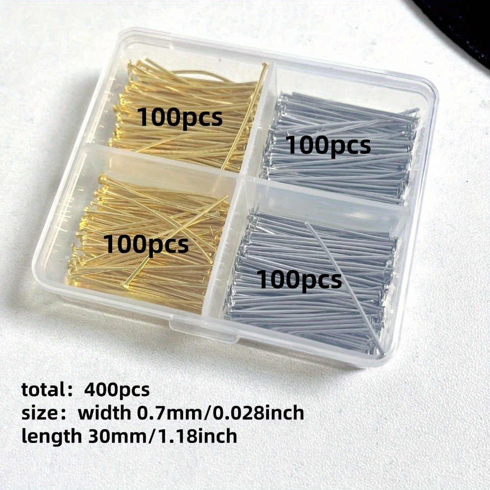 400pcs Mixed Iron Head Pins 30 - Jewelry Making Organizer Box 评论和价格