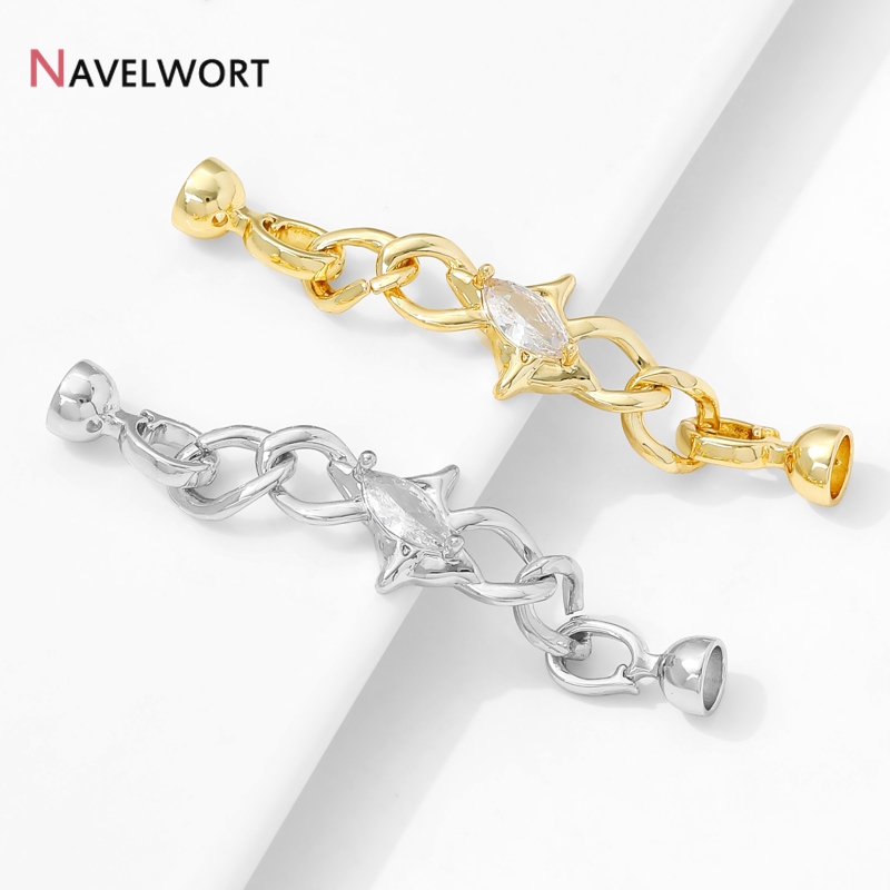 14K Gold Plated Brass Zircon C - Jewelry Making Chain 评论和价格