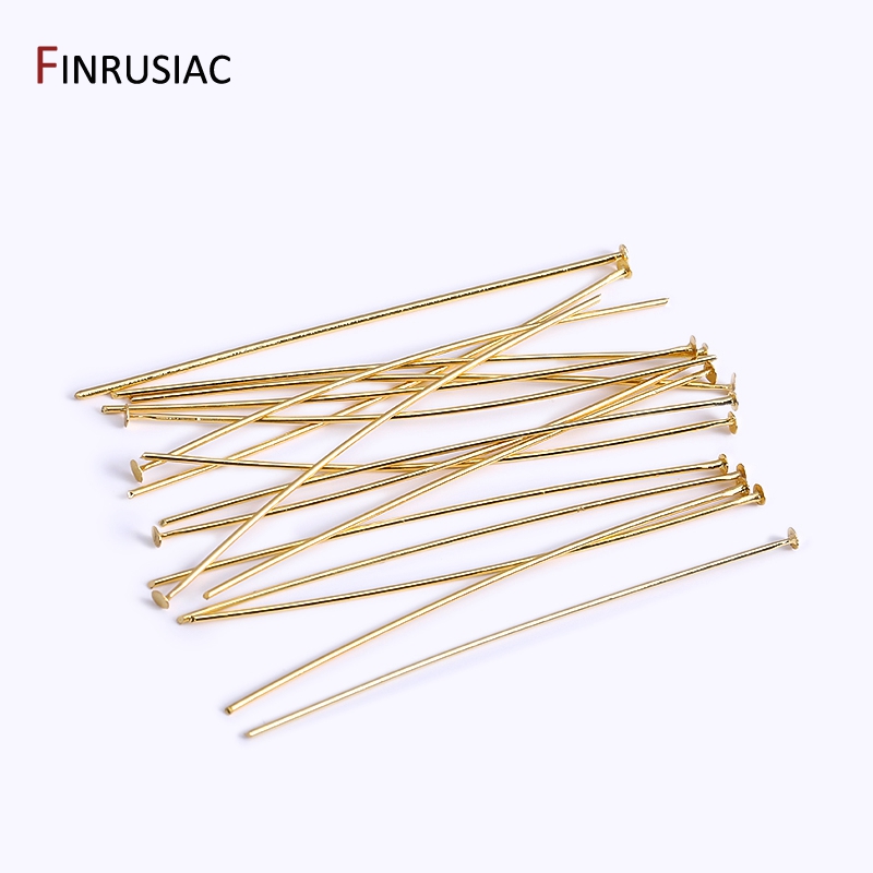 50PCS/lot 18k Gold Plated Bras - Eyepin Ball End 评论和价格