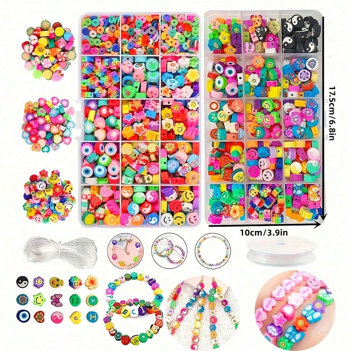 1450/1200/250pcs Polymer Clay  - Jewelry Making Organizer Box 评论和价格