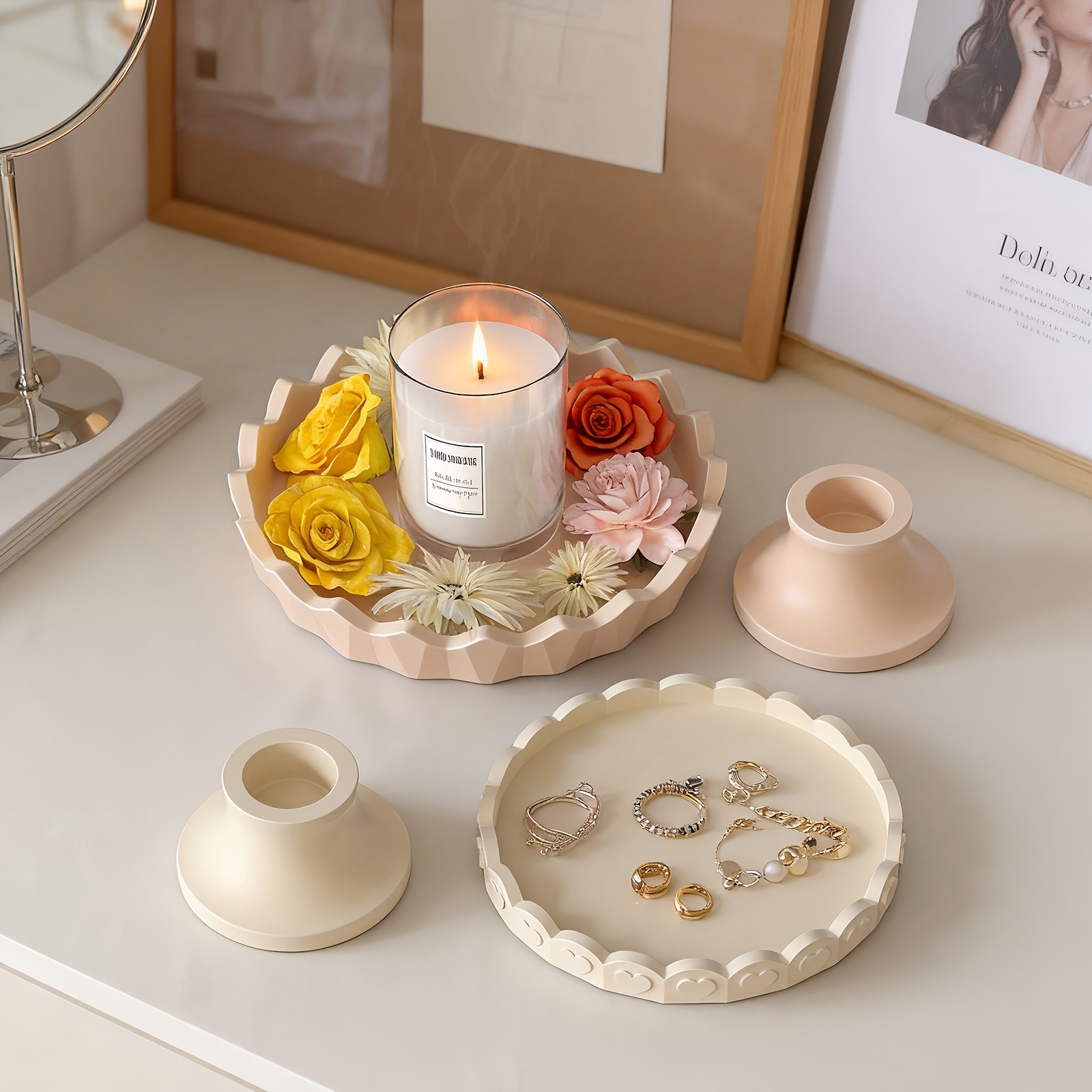 2pcs Silicone Tray Mold Set, R - Jewelry Making Tutorials 评论和价格