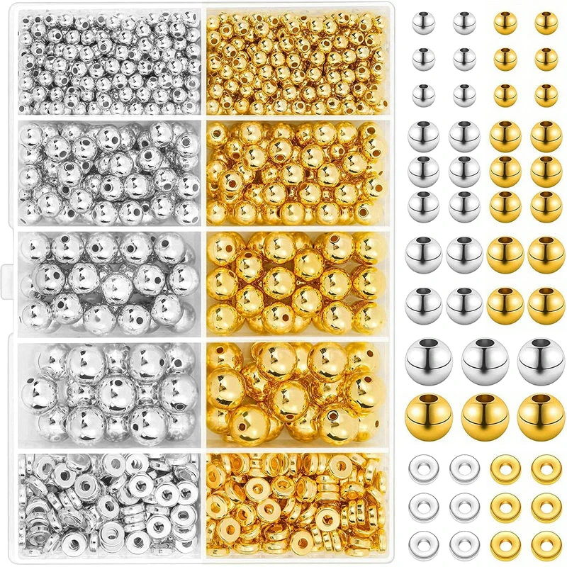 1000pcs Golden Spacer Beads Ki - Jewelry Making Tutorials 评论和价格