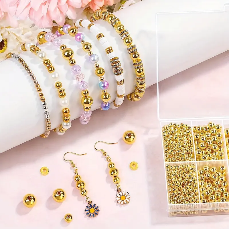 1000pcs Golden Spacer Beads Ki - Jewelry Making Tutorials 评论和价格