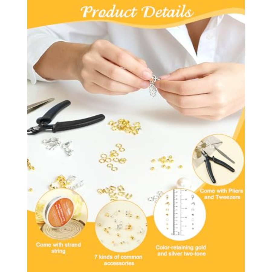 1950 Pcs Jewelry Making Cord E - Jewelry Making Organizer Box 评论和价格
