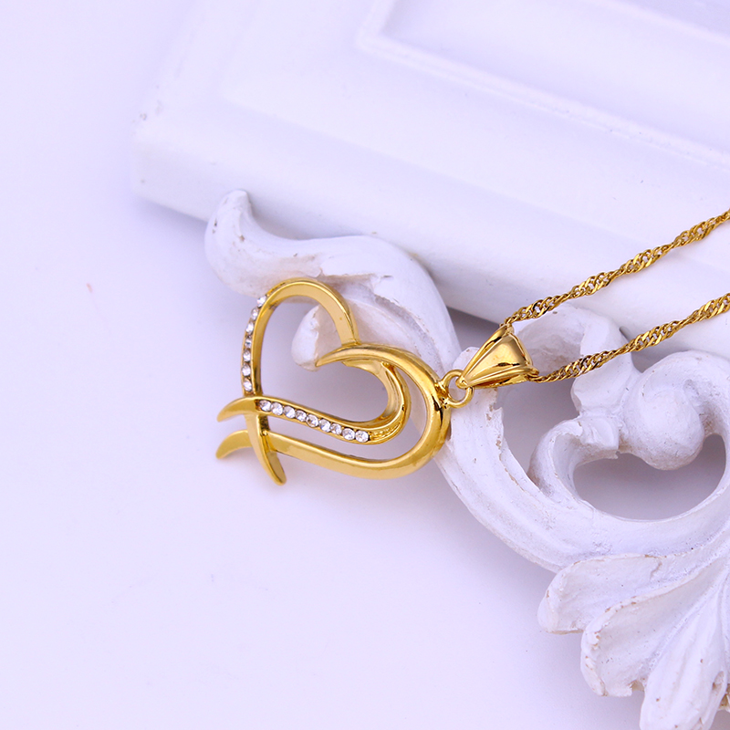 FS Heart Pendant Necklace Gold - Jewelry Making New Zealand 评论和价格