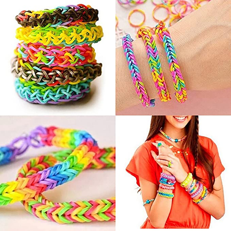 600 pieces Colorful Rubber Ban - Jewelry Making Tutorials 评论和价格