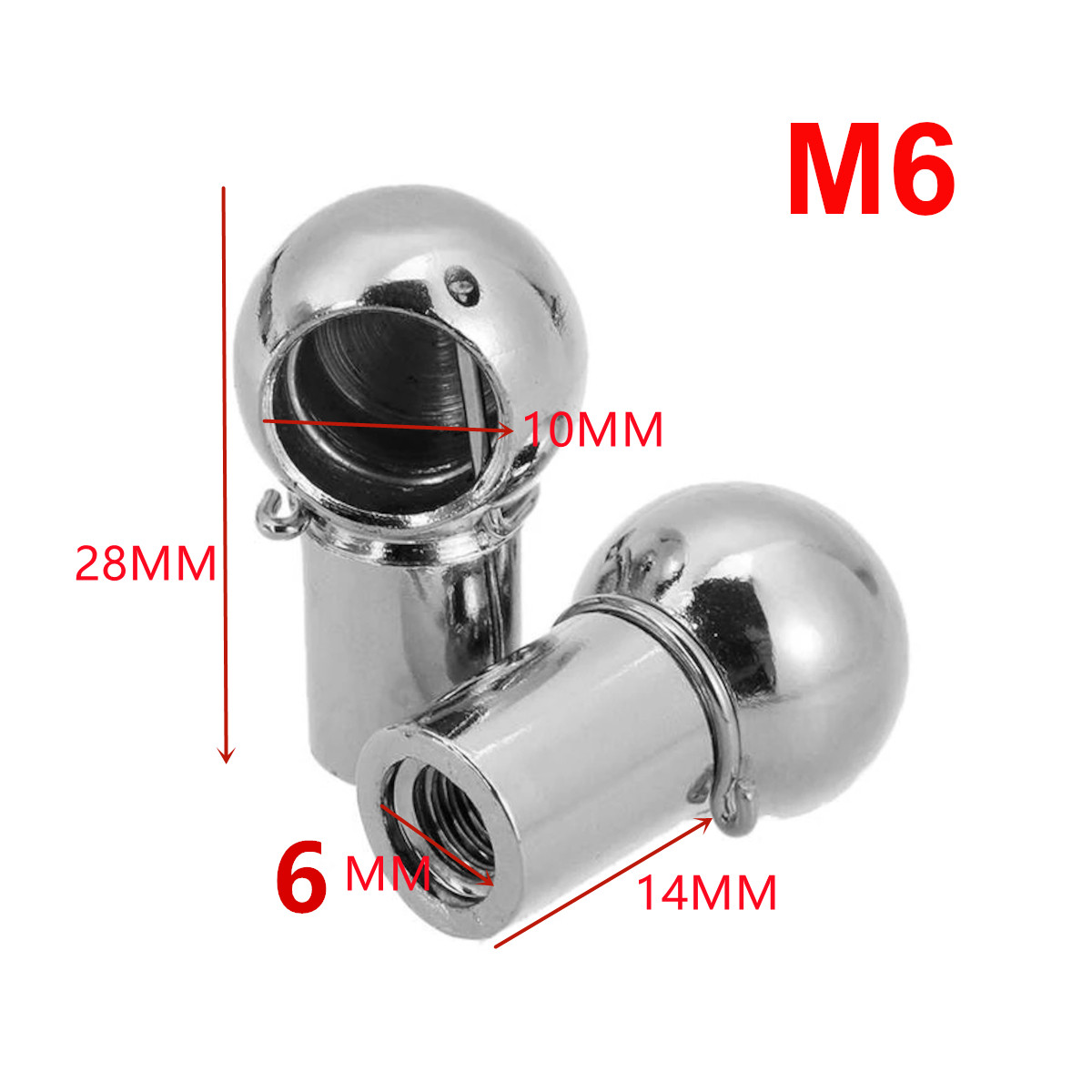 2Pcs Universal M6 M8 Gas Strut - Eyepin Ball End 评论和价格