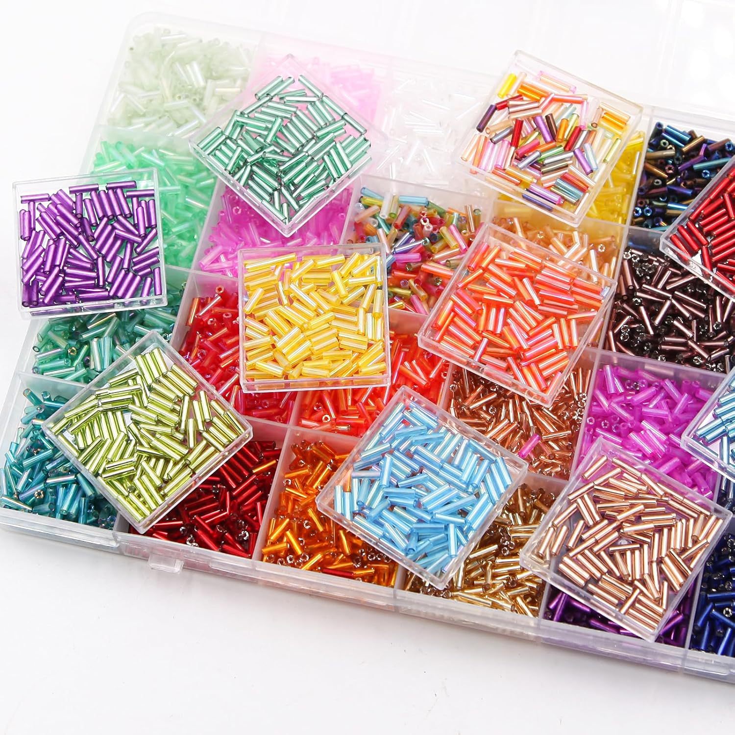 About 6720Pcs/Box 7mm 28 Color - Jewelry Making Organizer Box 评论和价格