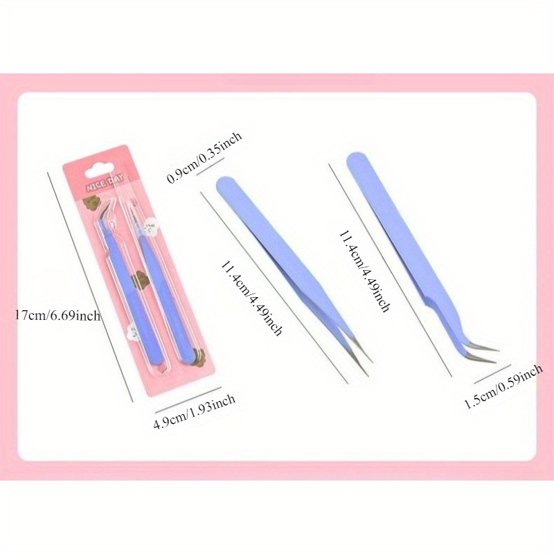 6pcs Tweezers Set - Angle and  - Jewelry Making Techniques 评论和价格