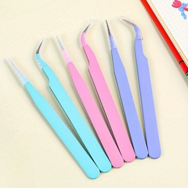 6pcs Tweezers Set - Angle and  - Jewelry Making Techniques 评论和价格