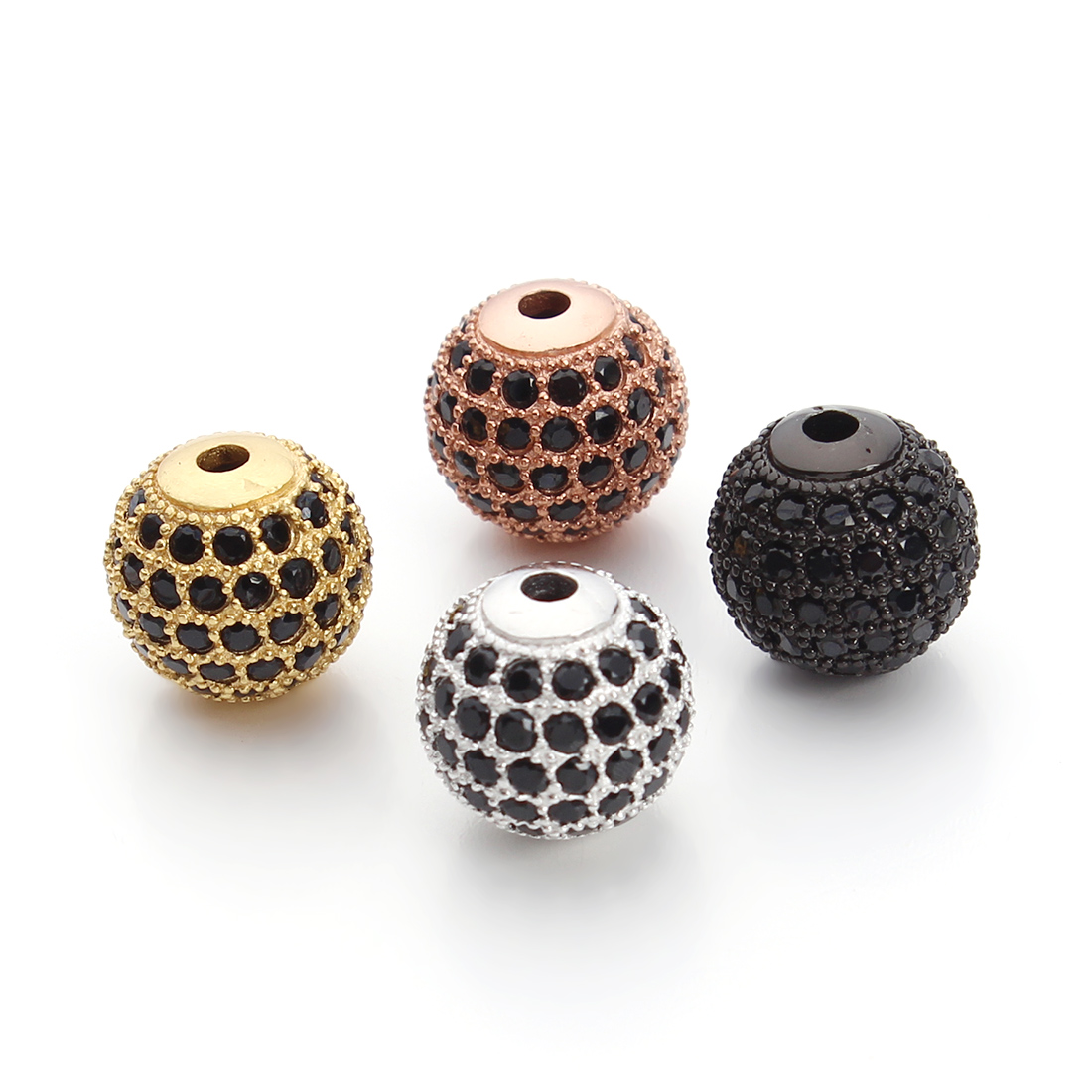 DC  2pcs/lot Copper Inlaid Zir - Jewelry Making Dc 评论和价格
