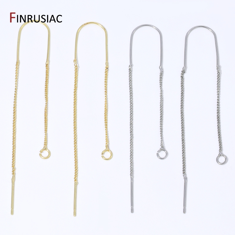 18K Gold Plated Brass Long Tas - Jewelry Making Chain 评论和价格