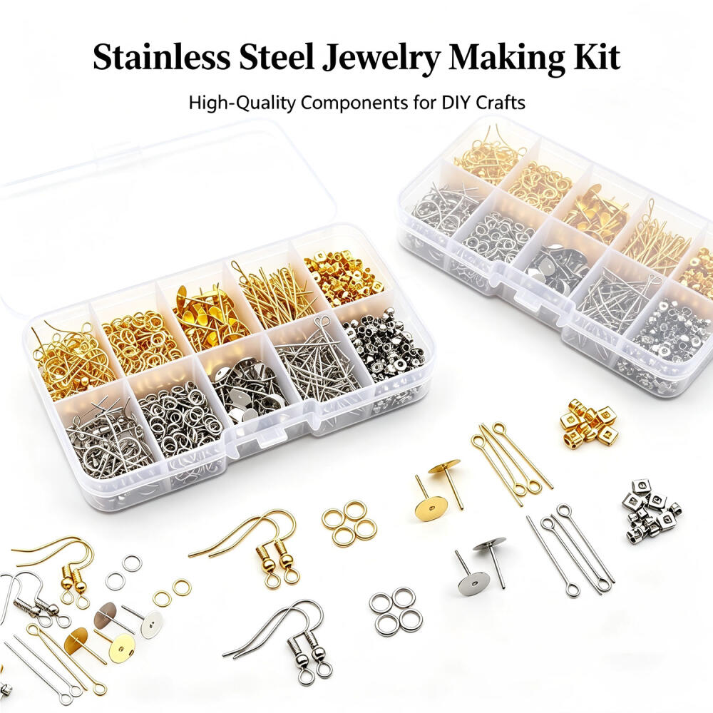 1 Set Box Ear Hook Single Loop - Jewelry Making Organizer Box 评论和价格